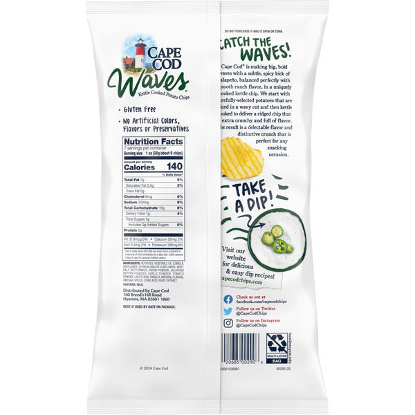 Cape Cod Jalapeño Ranch Chips