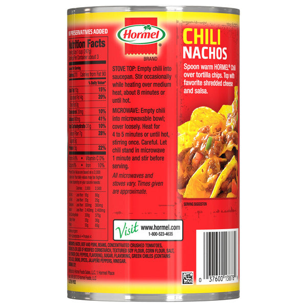 Hormel Chili with Beans, 25 OZ