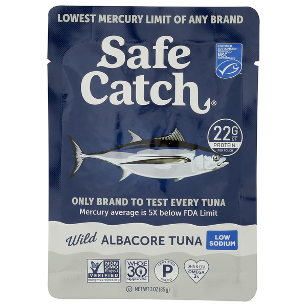 Safe Catch Wild Albacore Tuna - Low Sodium Pouch