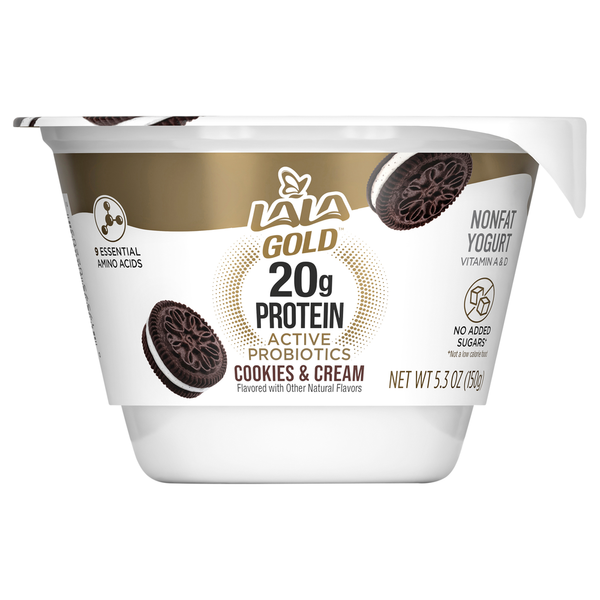 LALA Nonfat Cookies & Cream Yogurt