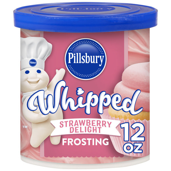 Pillsbury Whipped Strawberry Delight Frosting, 12 Oz Tub