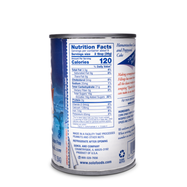 Solo Foods Poppy Seed Cake & Pastry Filling