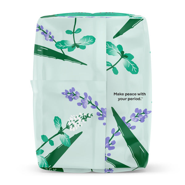 The Honey Pot Company 100% Organic Cotton Cover Cooling Herbal Infusion Overnight Pad