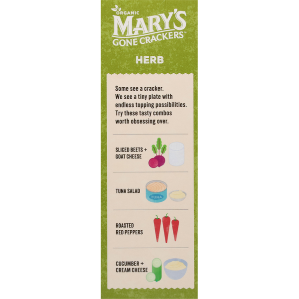 Mary's Gone Crackers Crackers, Organic, Herb, Original