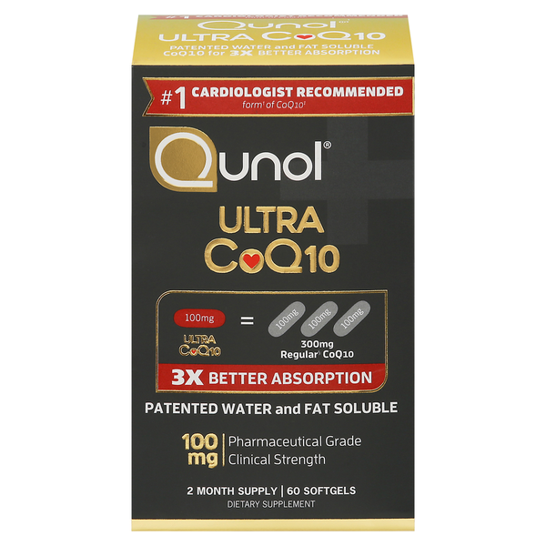 Qunol Ultra CoQ10, 100 mg, Softgels