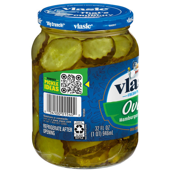 Vlasic Ovals Hamburger Dill Pickle Chips