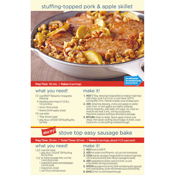 Kraft Stove Top Stuffing Mix for Pork