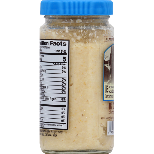 Silver Spring Horseradish, Creamy Style, Fine Cut