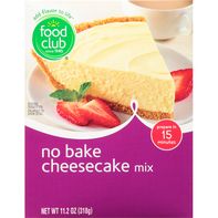 Food Club Cheesecake Mix, No Bake️