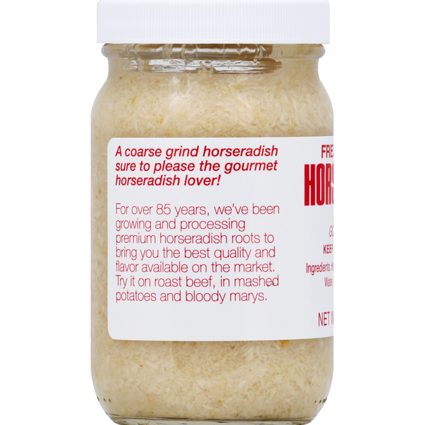 Silver Spring Horseradish, Fresh Ground, Coarse Cut
