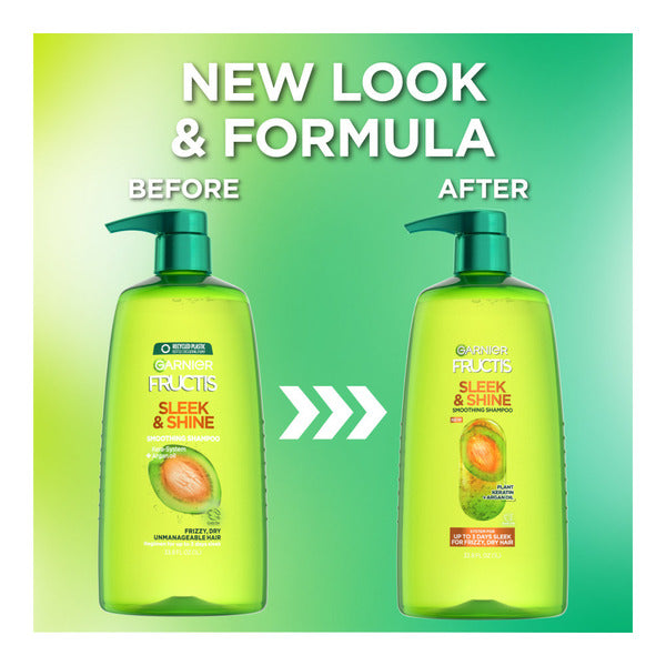 Garnier Sleek & Shine Shampoo, Frizzy, Dry, Unmanageable Hair