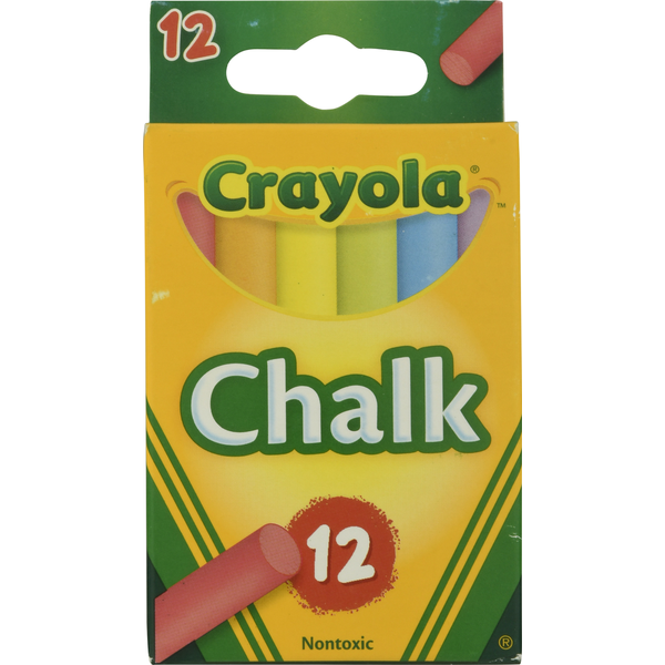 Crayola Chalk Sticks, Colored, Nontoxic