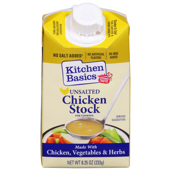 Kitchen Basics Unsalted Chicken Stock for Cooking