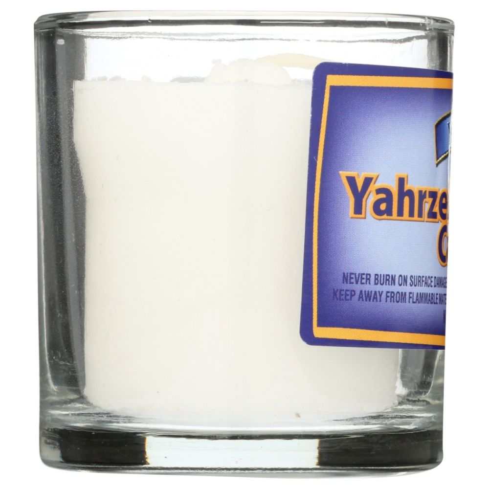YEHUDA: Yahrzeit Memorial Candle Glass Tumbler, 1 ct