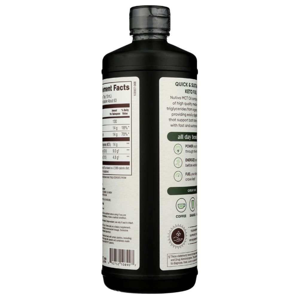 NUTIVA: Organic MCT Oil, 32 oz
