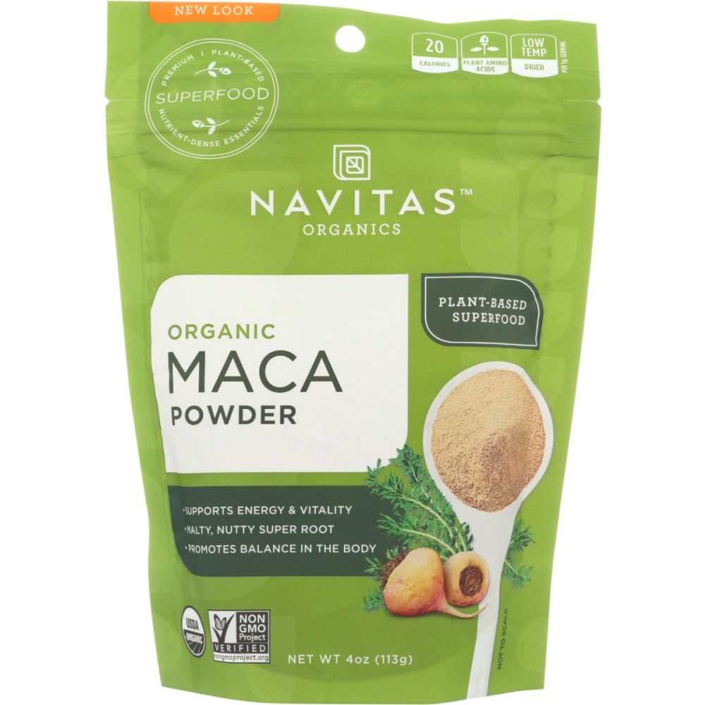 NAVITAS Organic Maca Powder - 4 oz | Boost Energy & Balance Naturally