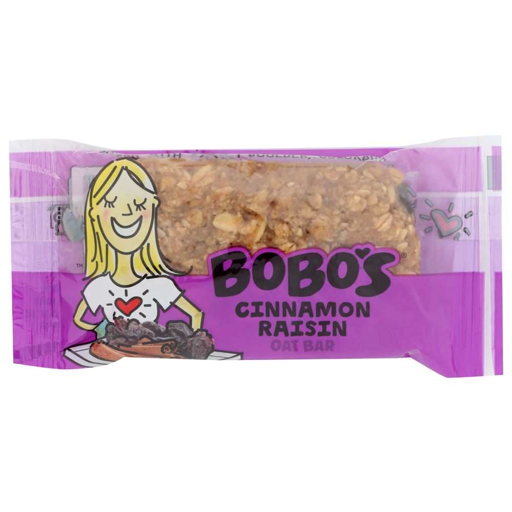 BOBOS OAT BARS: Cinnamon Raisin Oat Bar, 3oz - Delicious & Gluten-Free