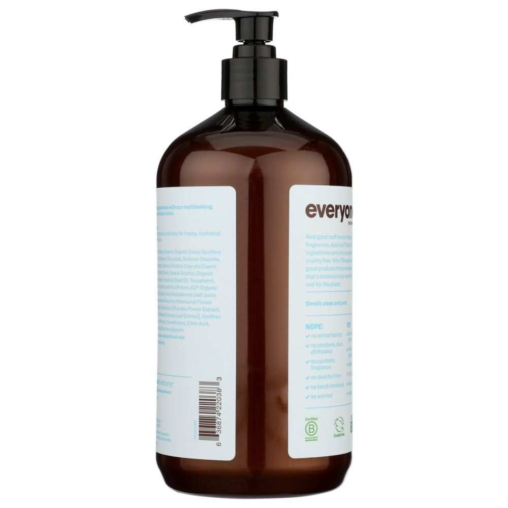 EVERYONE Unscented 2in1 Lotion - Gentle Moisturizer| Hands & Body 32oz