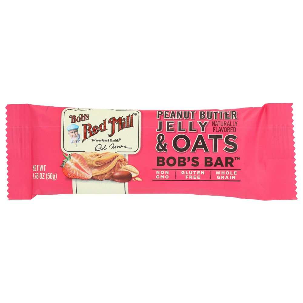 BOB'S RED MILL: Peanut Butter Jelly & Oats Bobs Bar, 1.76oz |Delicious