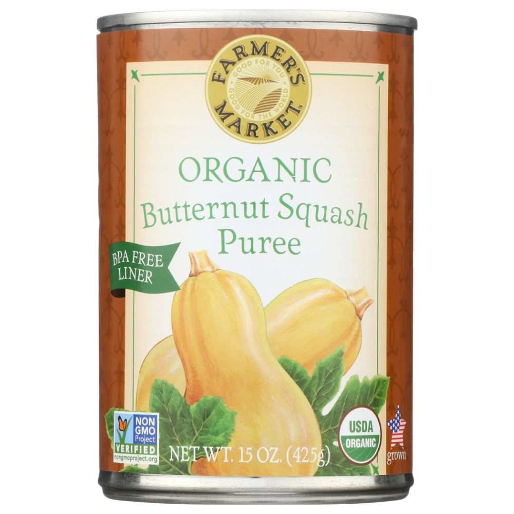 FARMERS MARKET FOODS: Organic Butternut Squash Puree, 15 oz