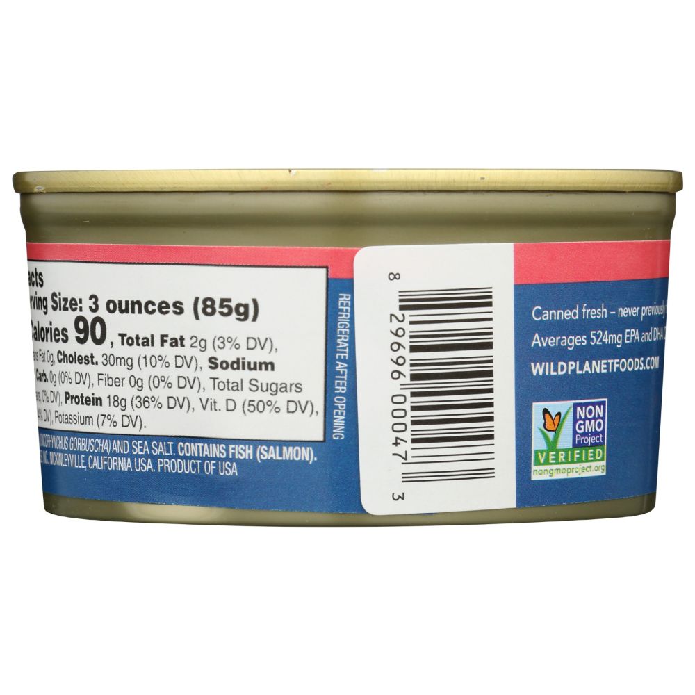 WILD PLANET: Wild Pink Salmon, 6 oz