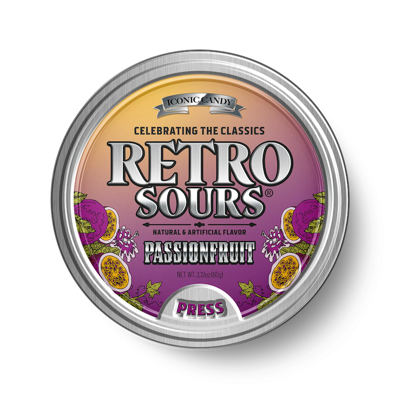 Iconic Candy Retro Sours Passion Fruit