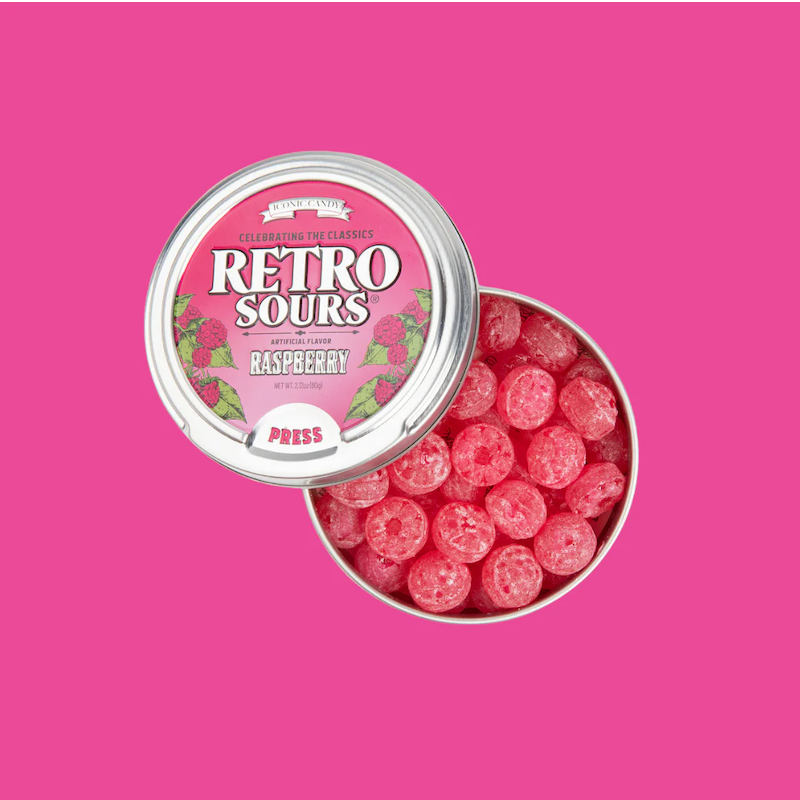 Iconic Candy Retro Sours Raspberry