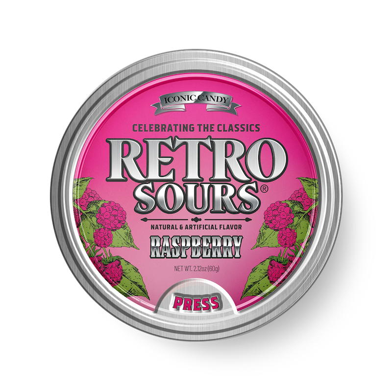 Iconic Candy Retro Sours Raspberry