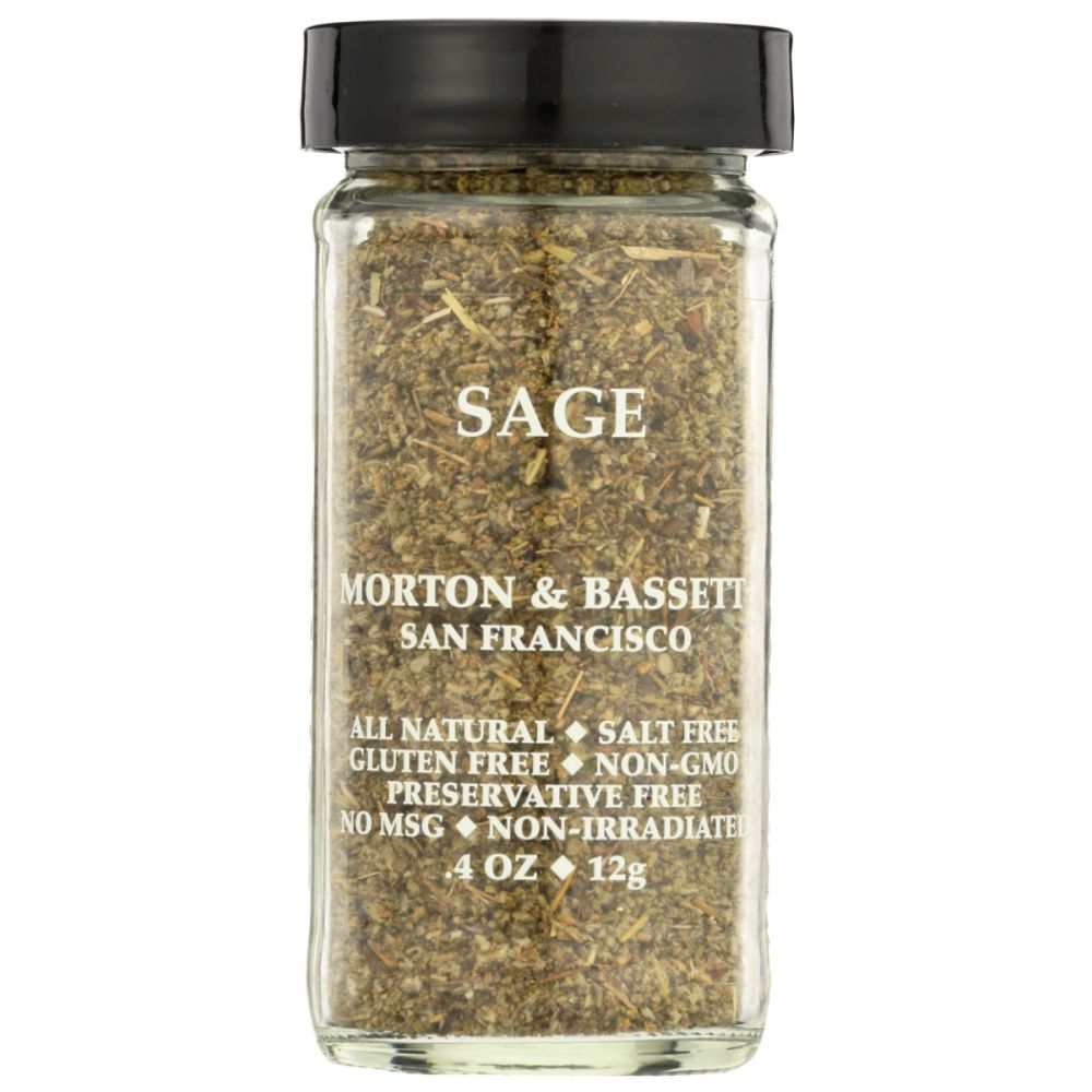 MORTON & BASSETT: Sage, 0.4 oz – Seasoning for Meat, Poultry & Seafood