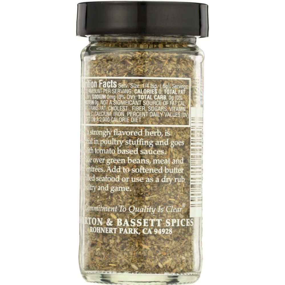 MORTON & BASSETT: Sage, 0.4 oz – Seasoning for Meat, Poultry & Seafood