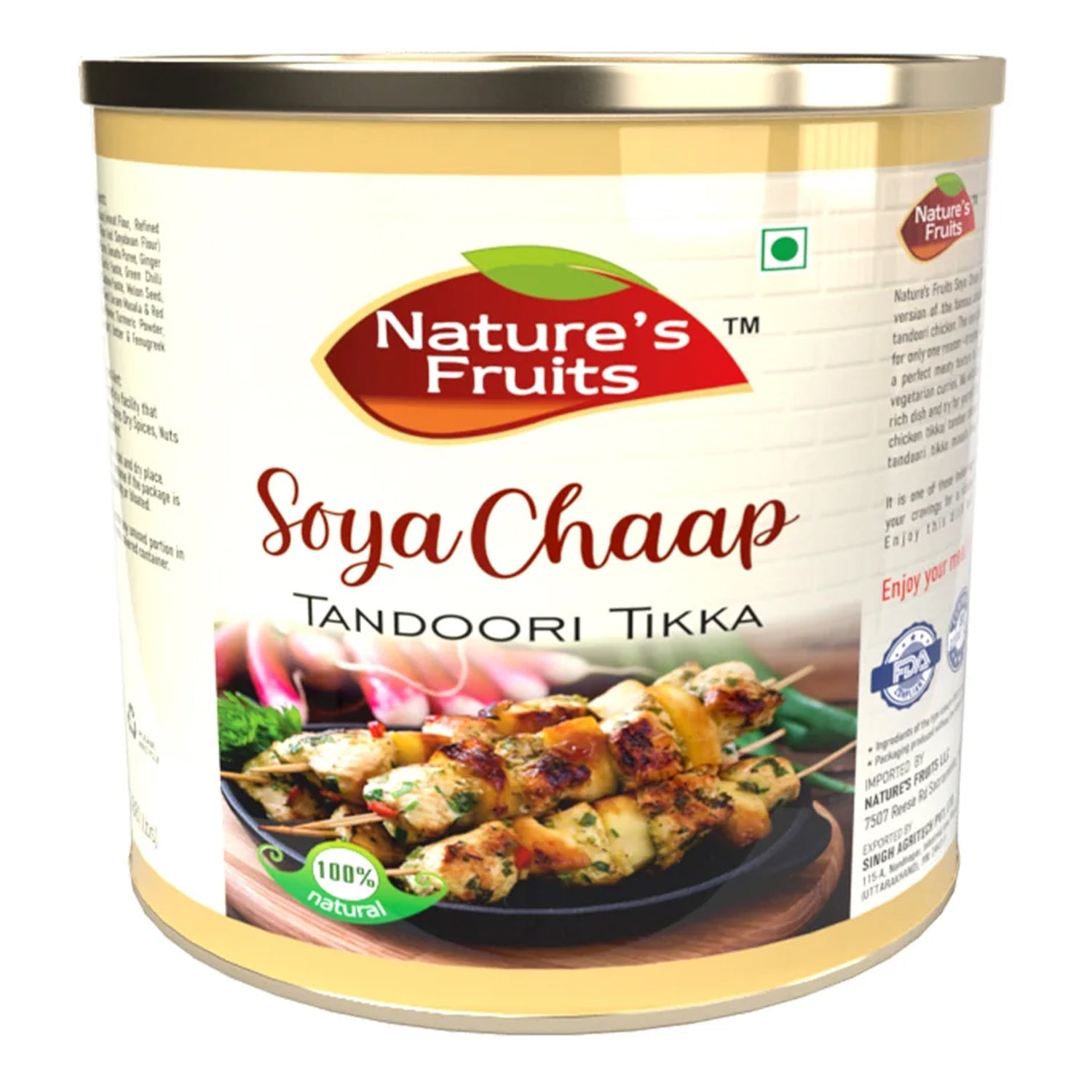 SOYA CHAAP TANDOORI (PlantGrill Sticks) 14 oz