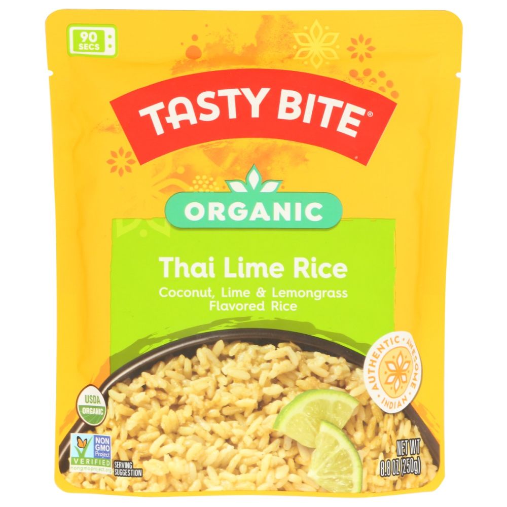 TASTY BITE: Organic Thai Lime Rice, 8.8 oz