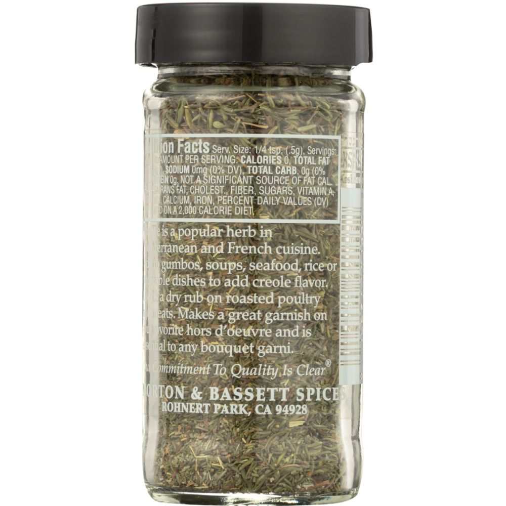 MORTON & BASSETT Thyme Spices - Perfect for Cooking| Enhance| Garnish