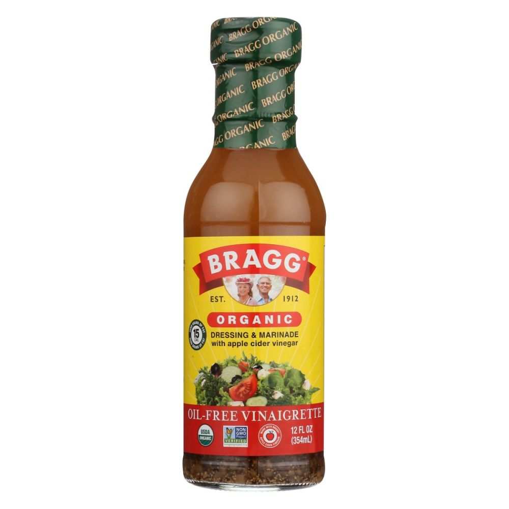 BRAGG ACV Dressings -Oil-Free Vinaigrette for Healthy Salads, 12 fl oz