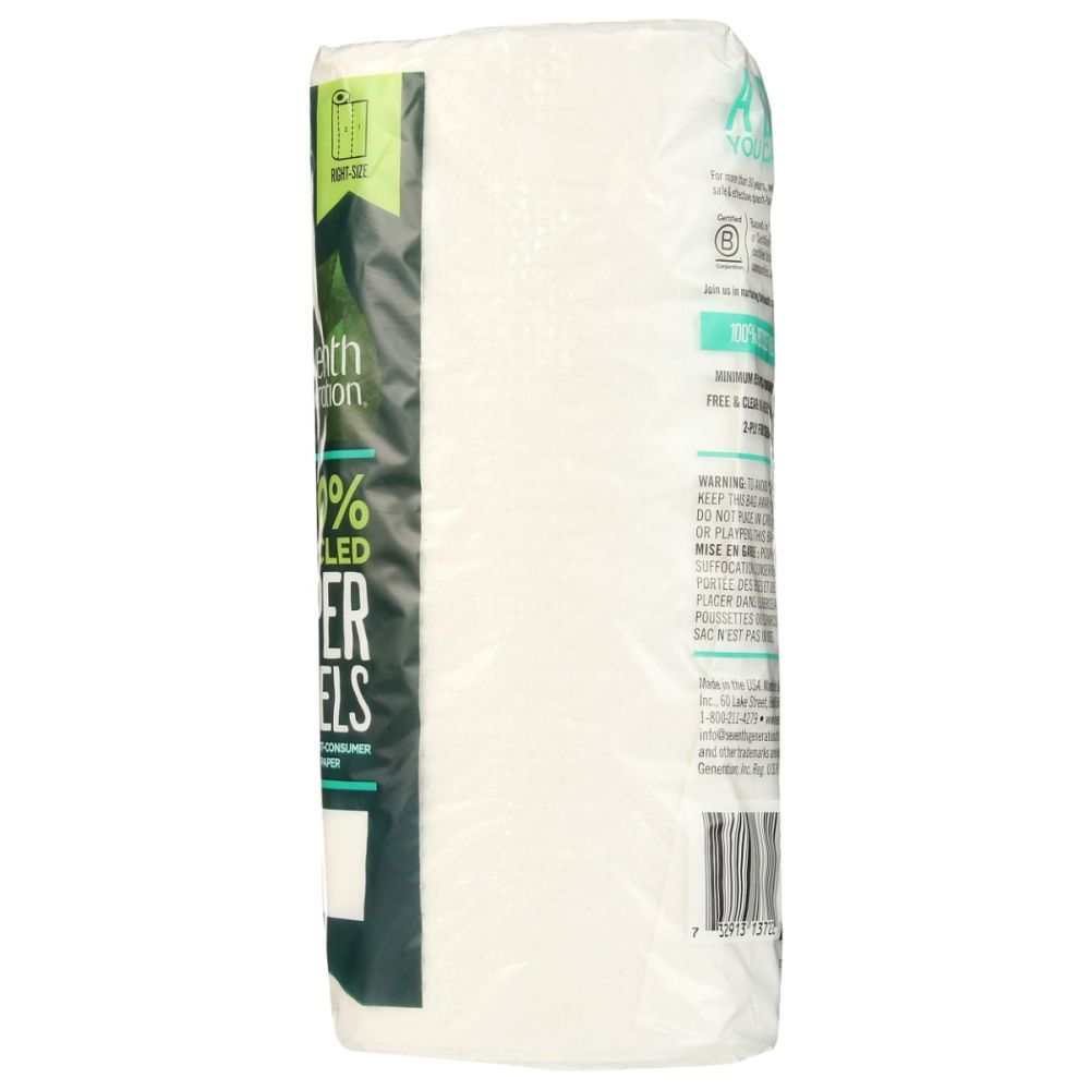 SEVENTH GEN. Recycled Paper Towels - Eco-Friendly White Paper Towels for Daily Use