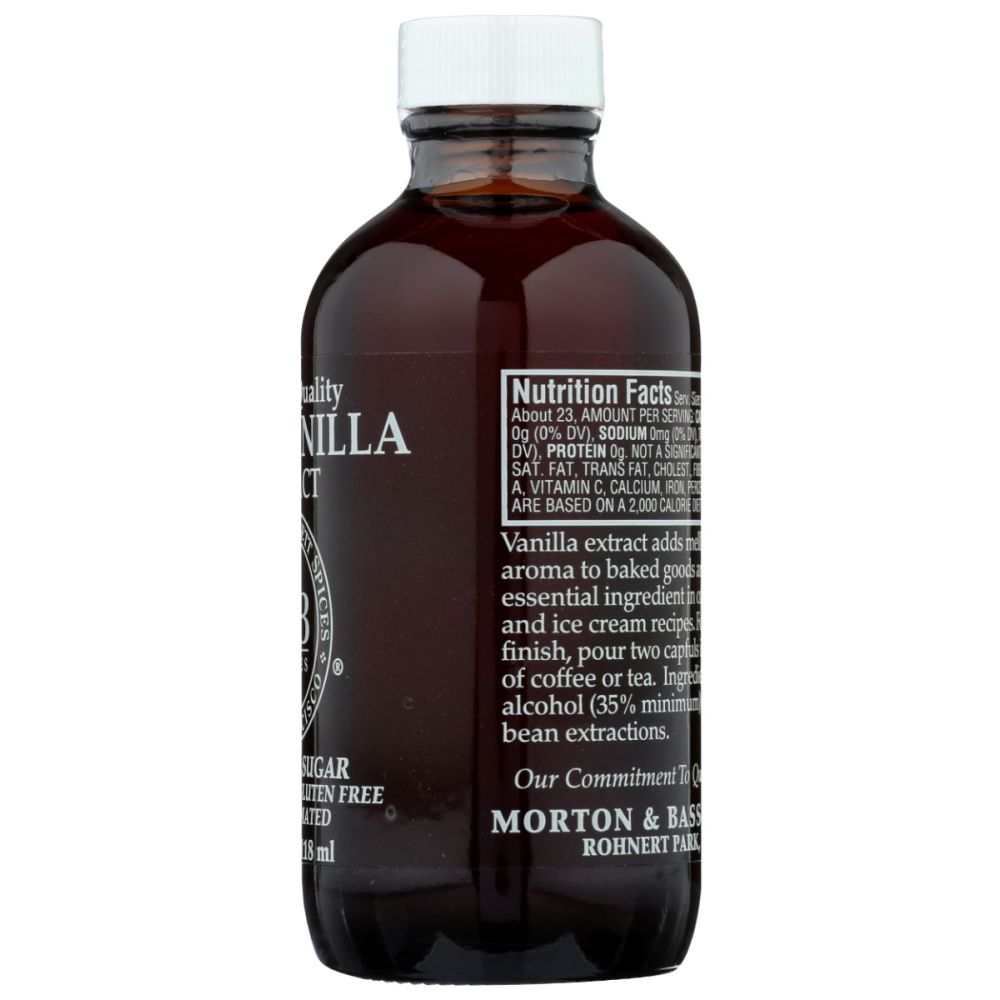 Morton & Bassett Vanilla Extract, 4 oz | Pure & Rich Natural Flavor